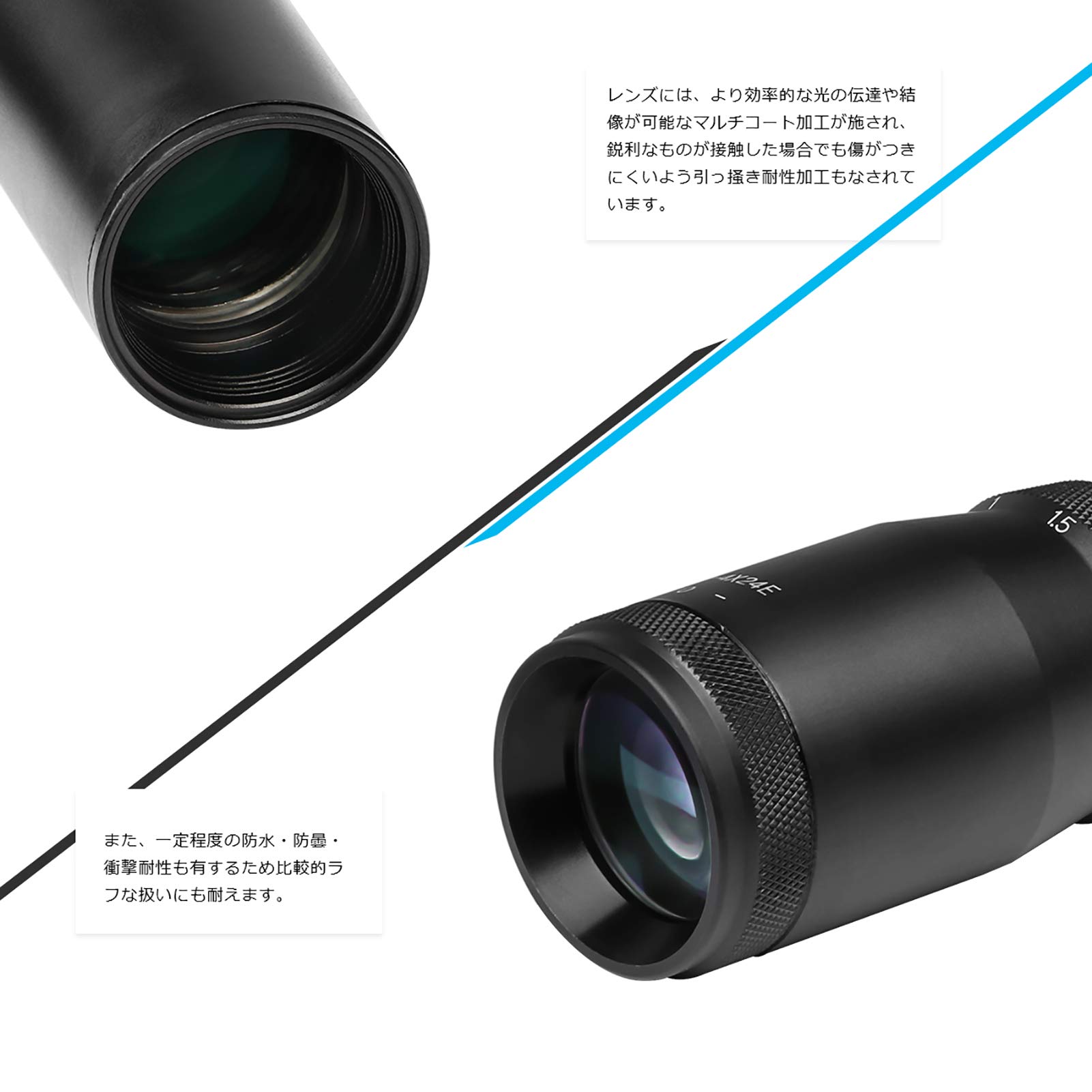 Amazon | Scoking 1-4×24 ショートズームスコープ イルミネーション BK